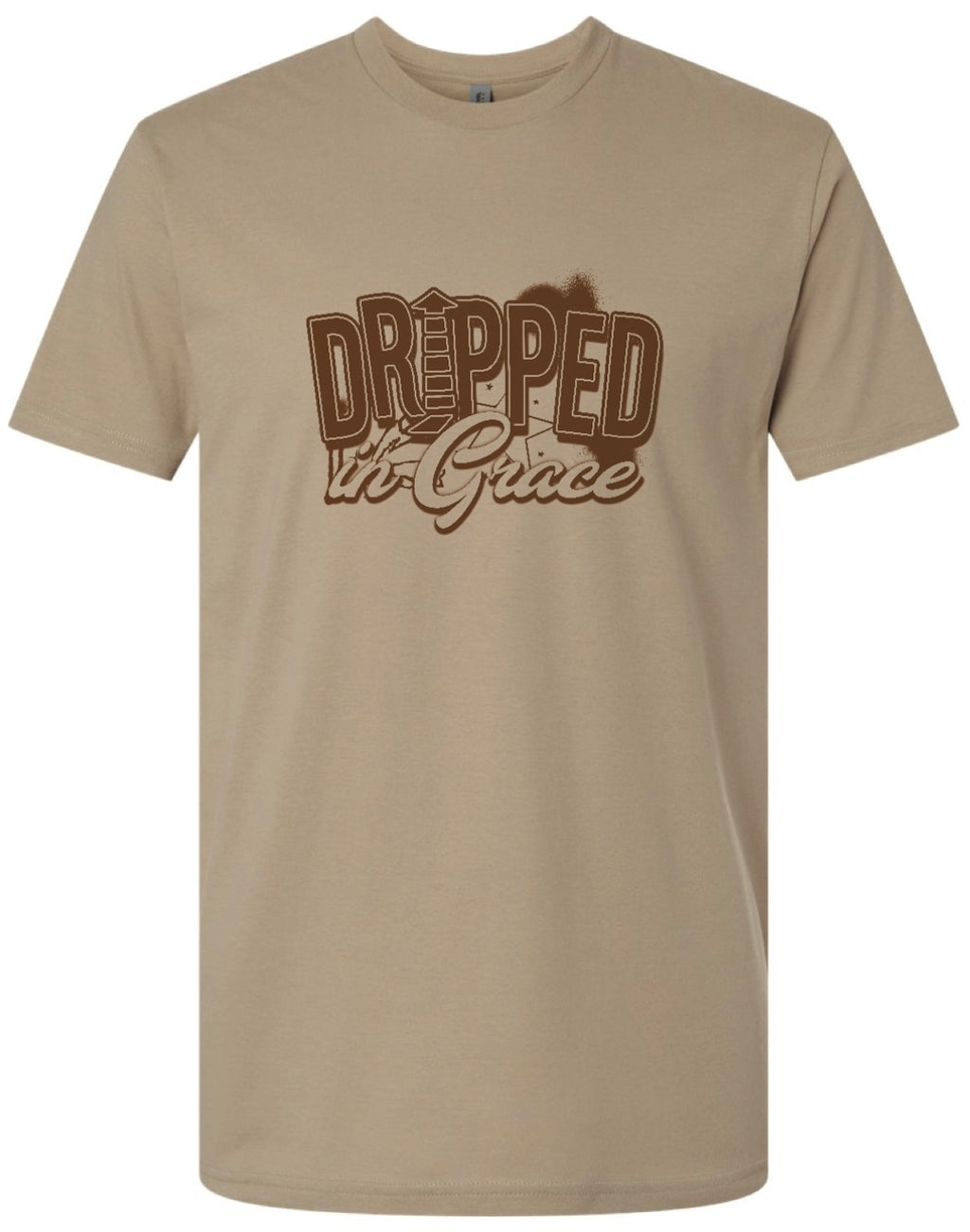 Dripped in Grace Tee - Tan