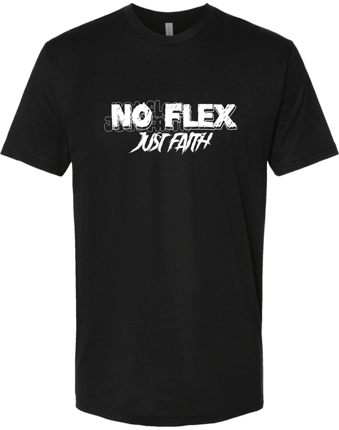 No Flex, Just Faith Tee - Black