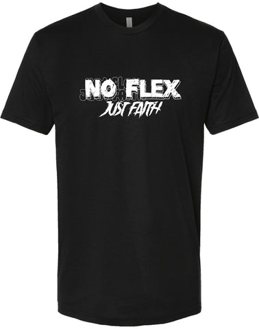 No Flex, Just Faith Tee - Black