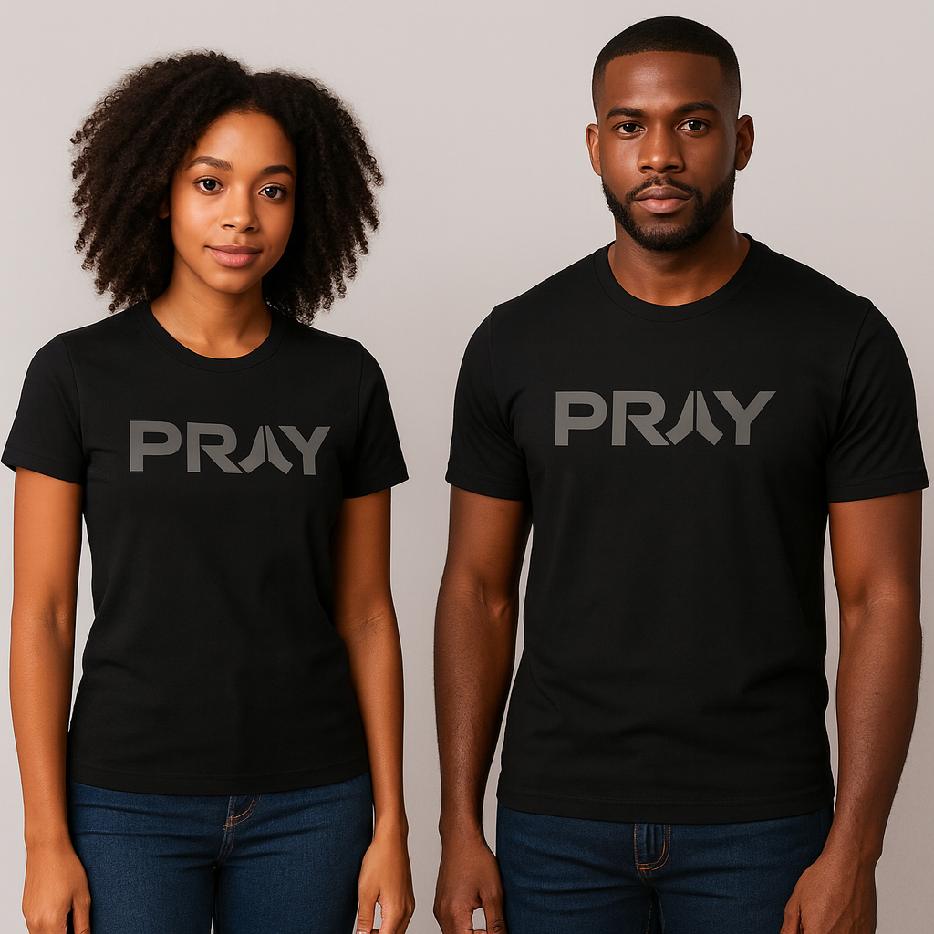 PRAY Tee – Navy