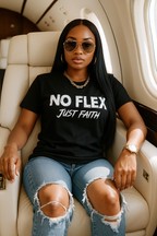 No Flex, Just Faith Tee - Black