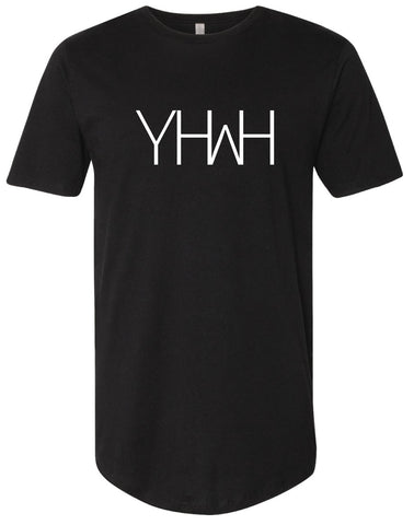 YHWH Swoop Tee - Black